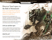 Tablet Screenshot of hom.guildwars2.com